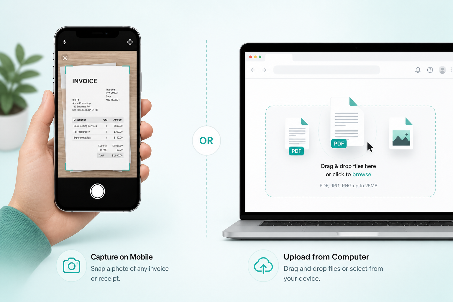 Capture or Upload Documents